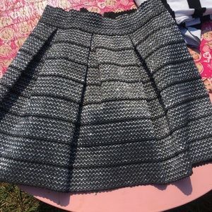 Black/Silver cocktail skirt